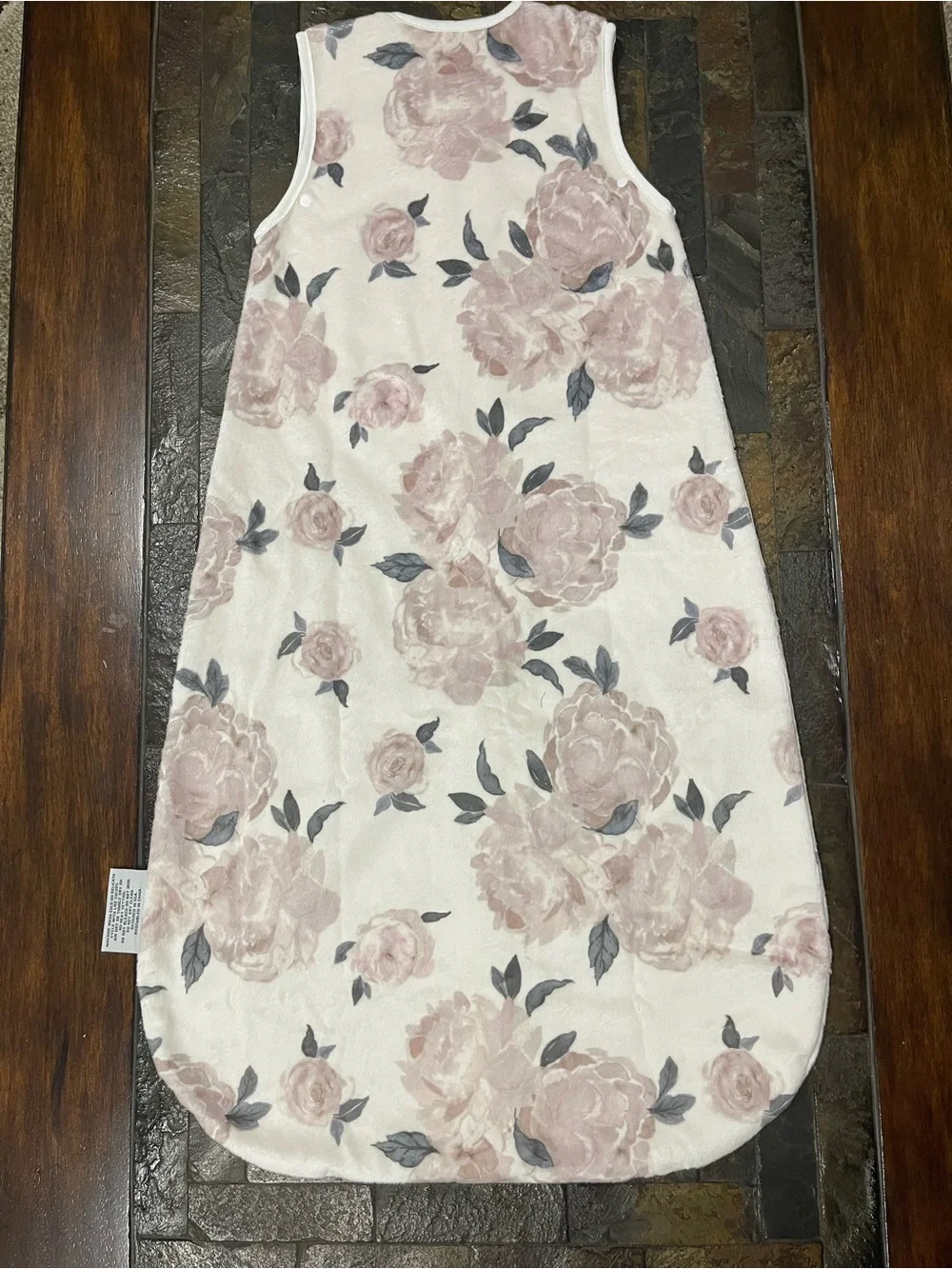 Little Couture by Minky Couture Vintage Rose Blush Sleeveless Baby Sleep Sack